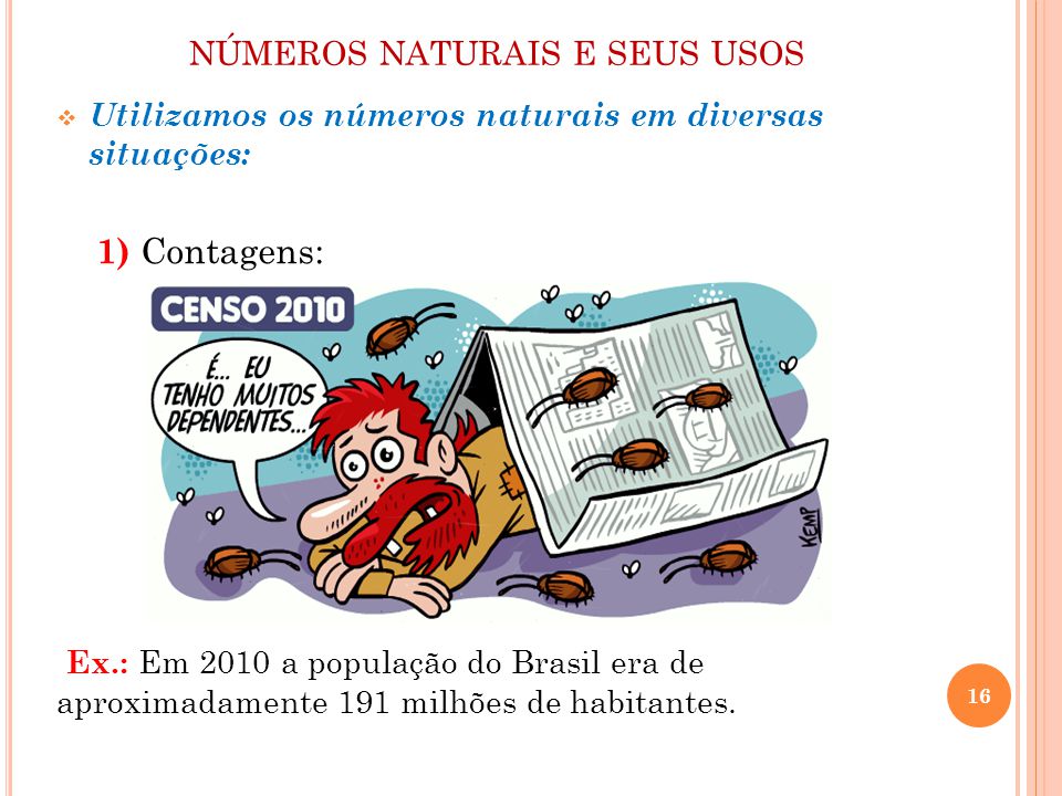 números naturais e seus usos