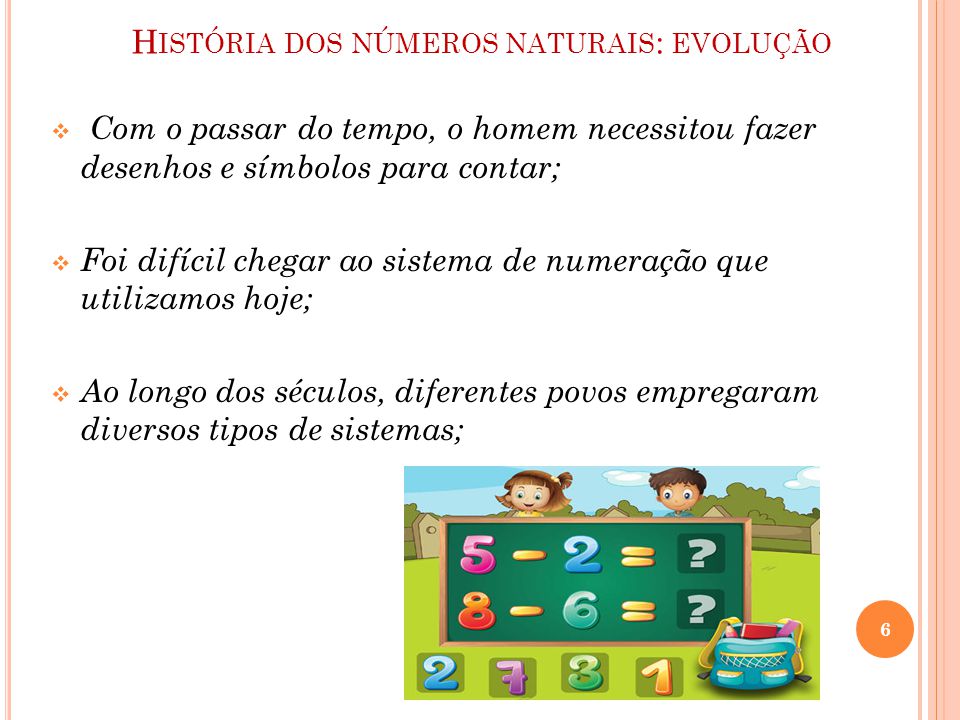 História dos números naturais: evolução