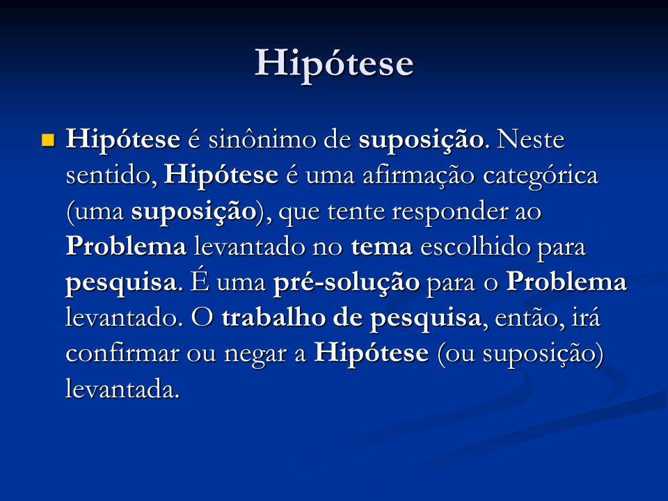 Hipótese