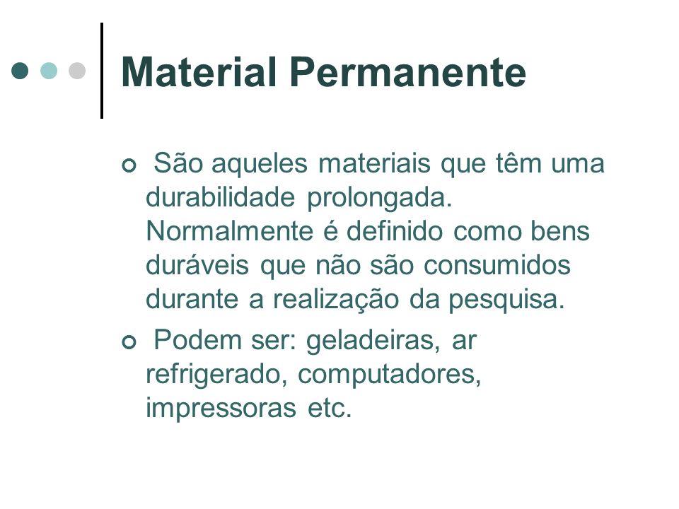 Material Permanente