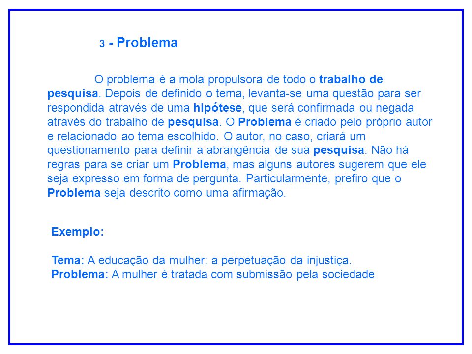3 - Problema