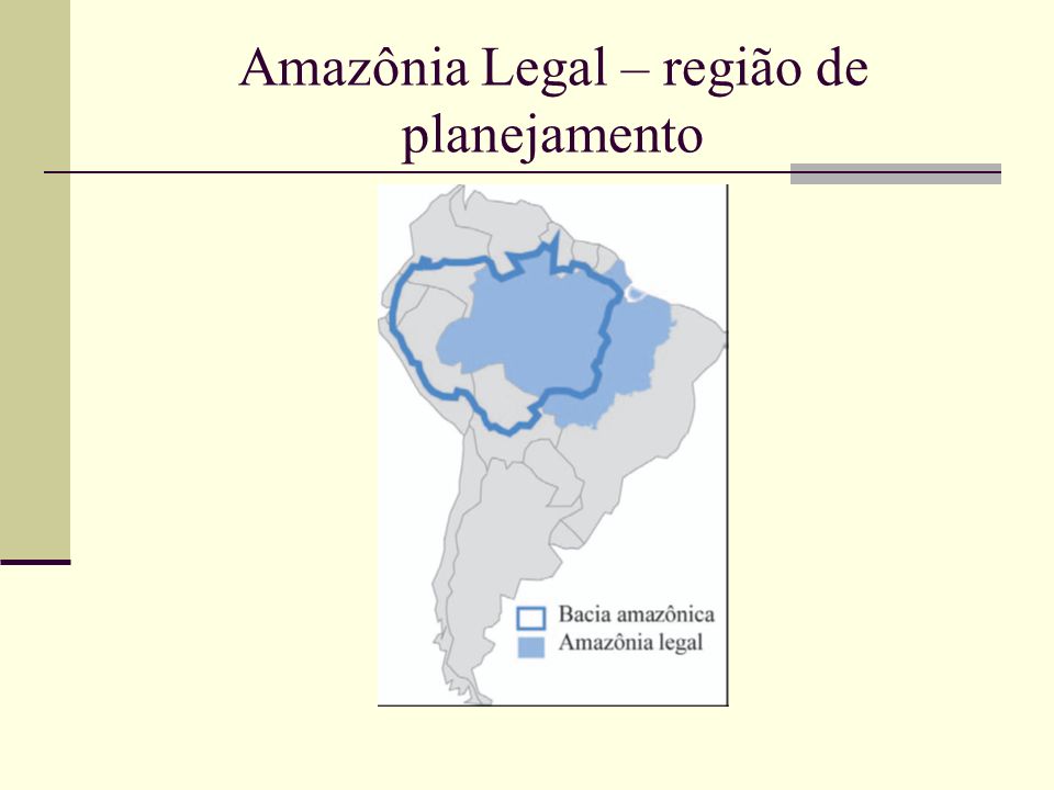 Amazônia Legal – região de planejamento