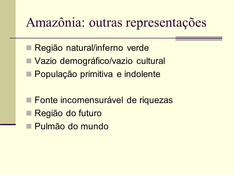 Amazônia: outras representações