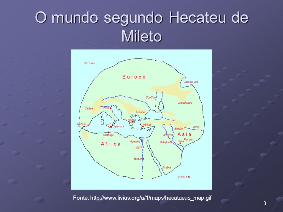 O mundo segundo Hecateu de Mileto