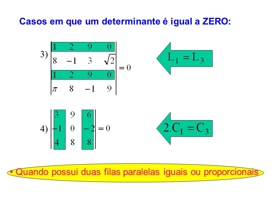 • Quando possui duas filas paralelas iguais ou proporcionais