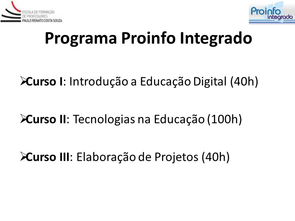 Programa Proinfo Integrado