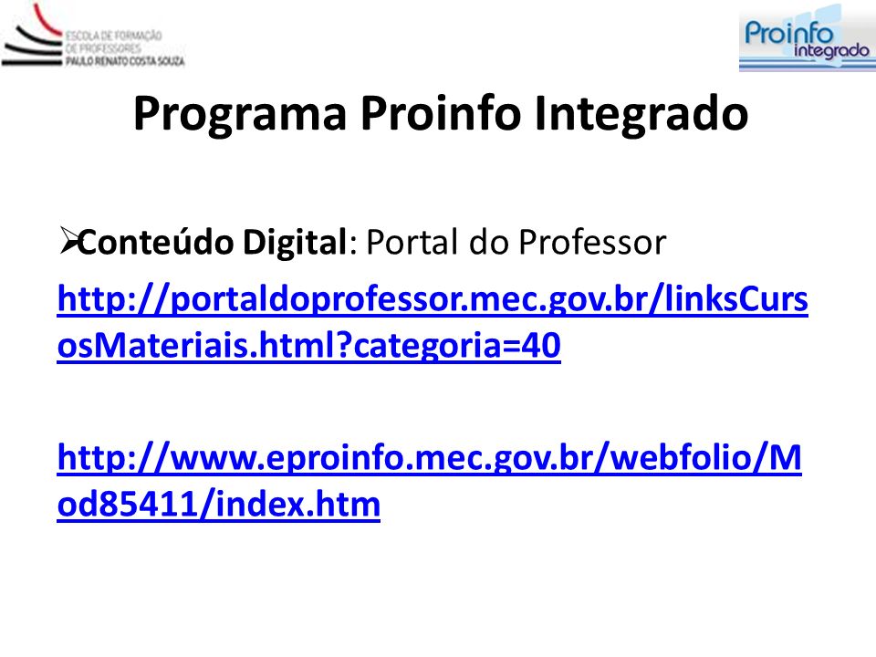Programa Proinfo Integrado