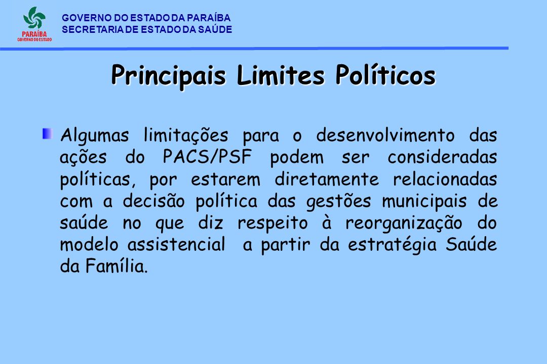 Principais Limites Políticos