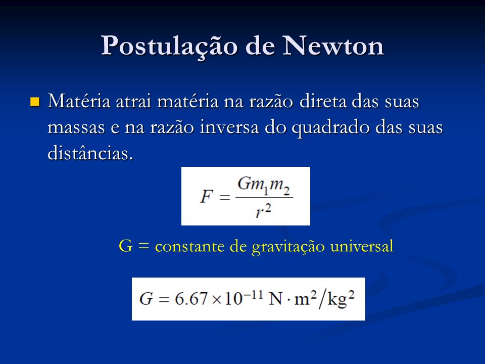 G = constante de gravitação universal