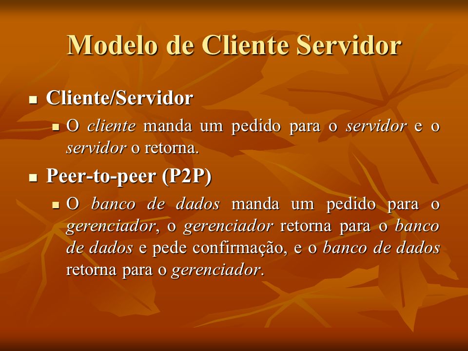 Modelo de Cliente Servidor
