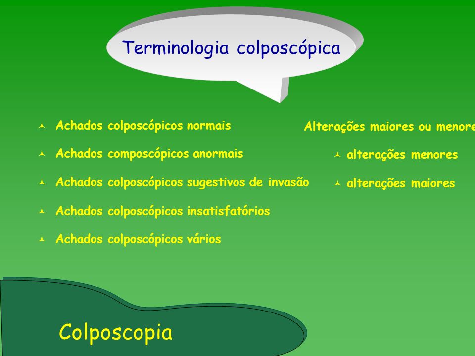 Terminologia colposcópica