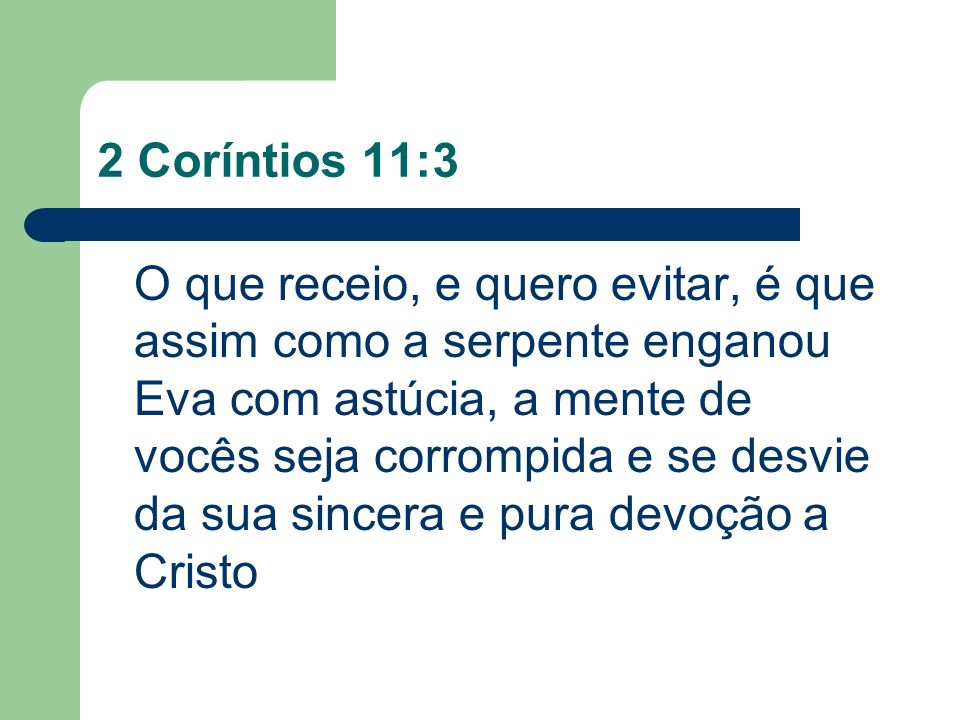 2 Coríntios 11:3