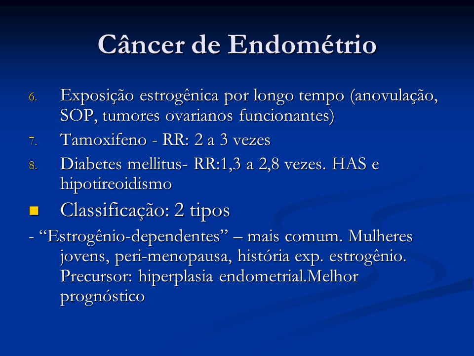 cancer endometrial mas comun virus del papiloma bajo