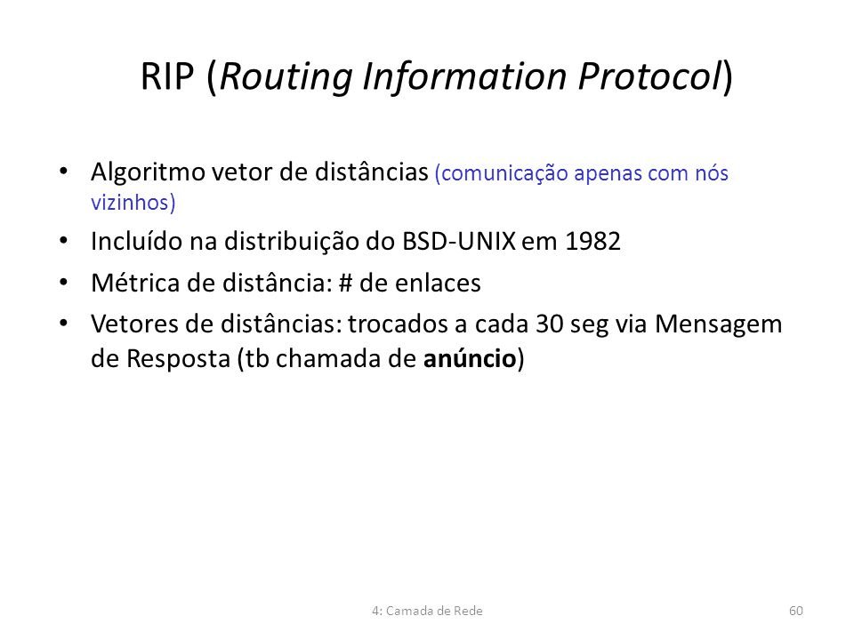 RIP (Routing Information Protocol)