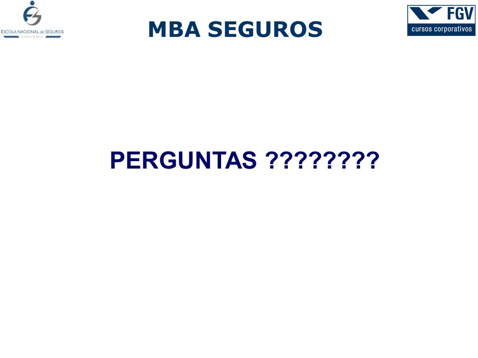 MBA SEGUROS PERGUNTAS