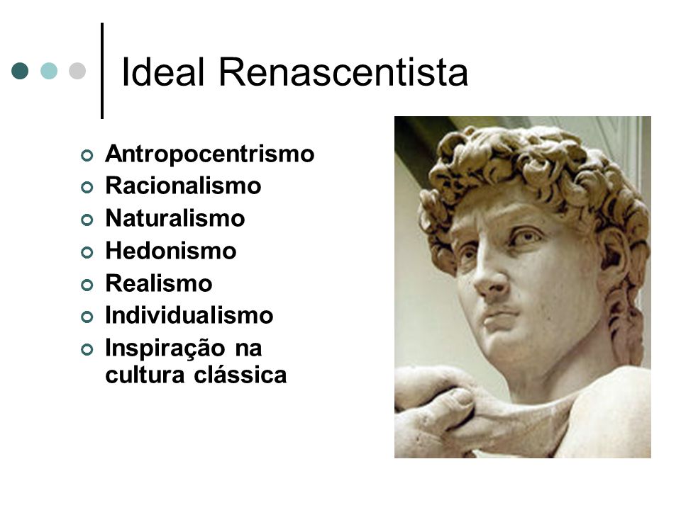 Ideal Renascentista Antropocentrismo Racionalismo Naturalismo