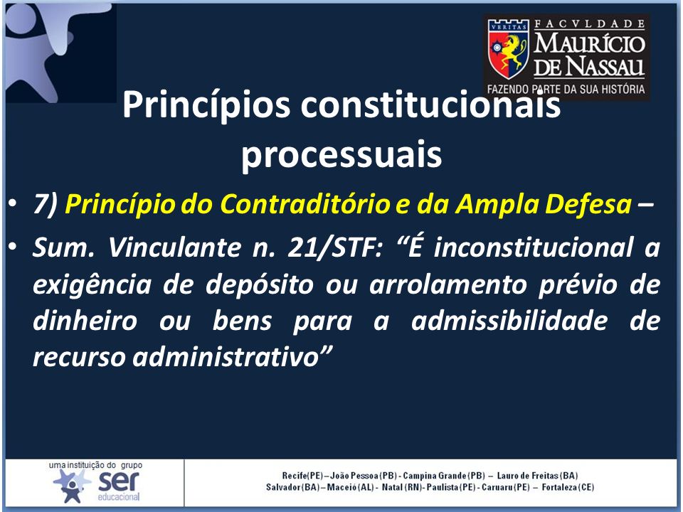 Princípios constitucionais processuais