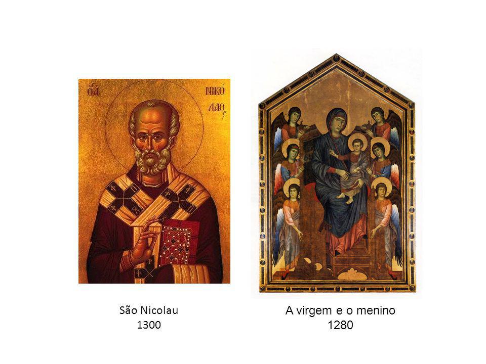São Nicolau 1300 A virgem e o menino 1280