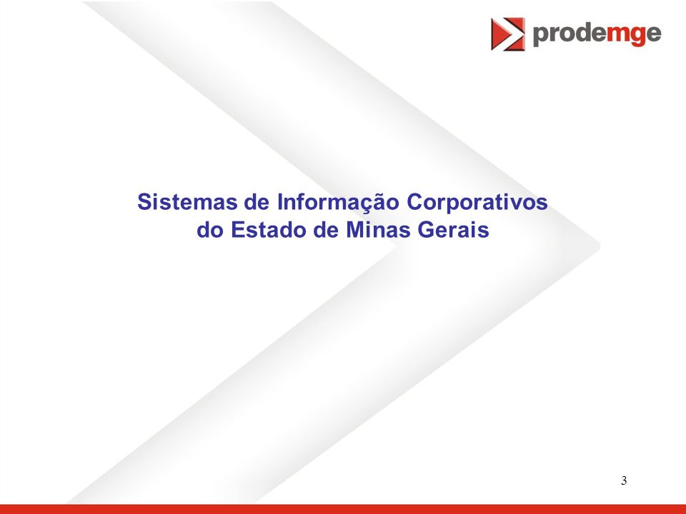 Sistemas de Informação Corporativos do Estado de Minas Gerais