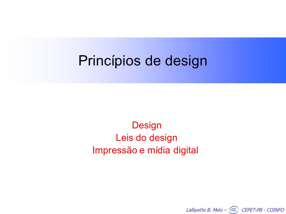 Design Leis do design Impressão e mídia digital