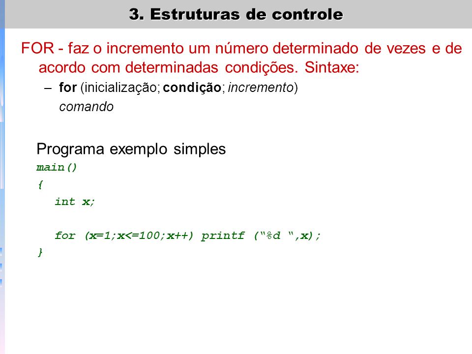 Programa exemplo simples
