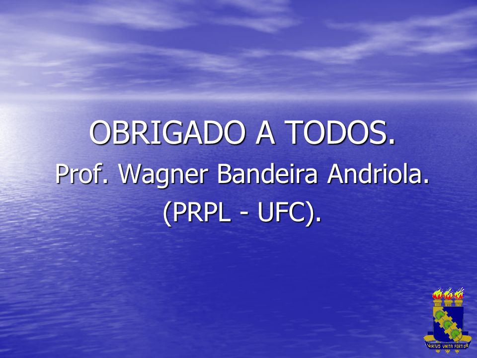 Prof. Wagner Bandeira Andriola.