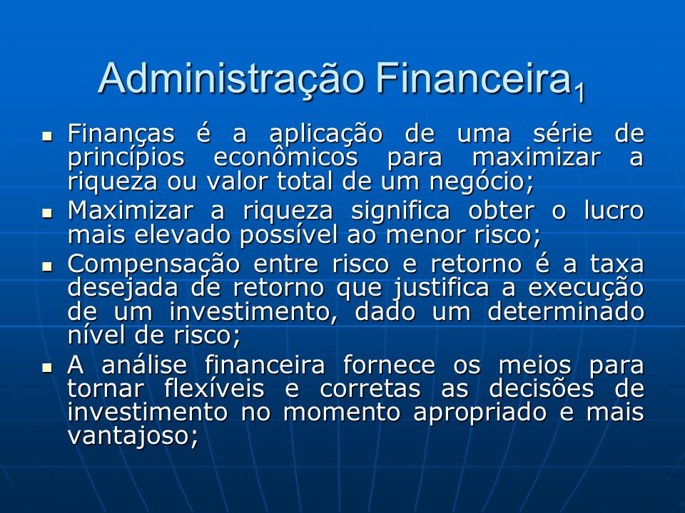 Administração Financeira1