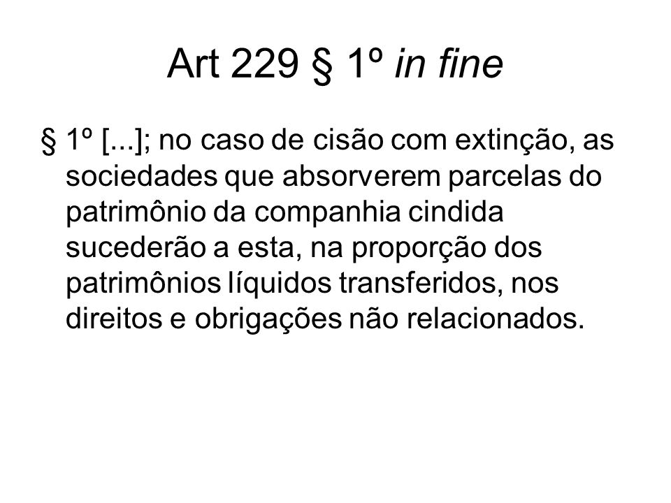 Art 229 § 1º in fine