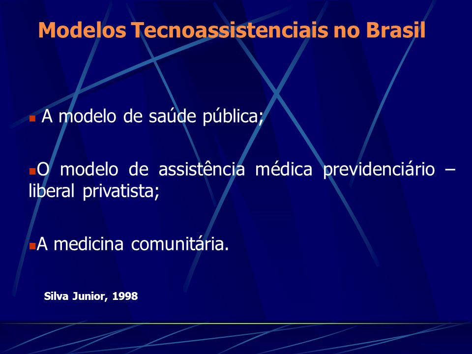 Modelos Tecnoassistenciais no Brasil