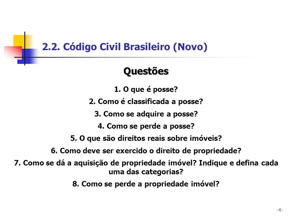 2.2. Código Civil Brasileiro (Novo)
