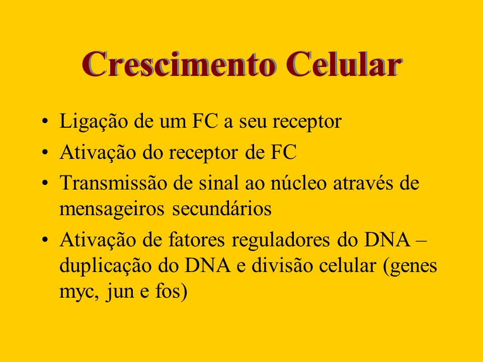 Crescimento Celular Ligação de um FC a seu receptor