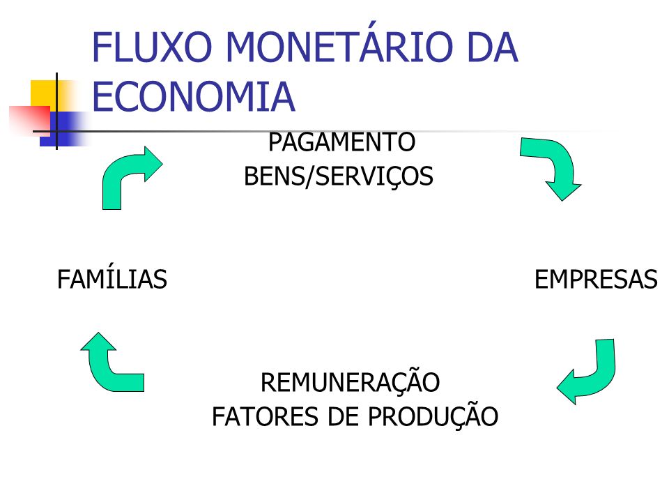 FLUXO MONETÁRIO DA ECONOMIA