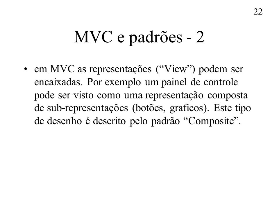 MVC e padrões - 2