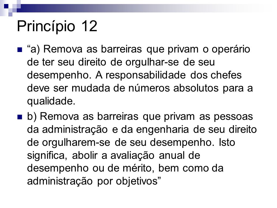 Princípio 12