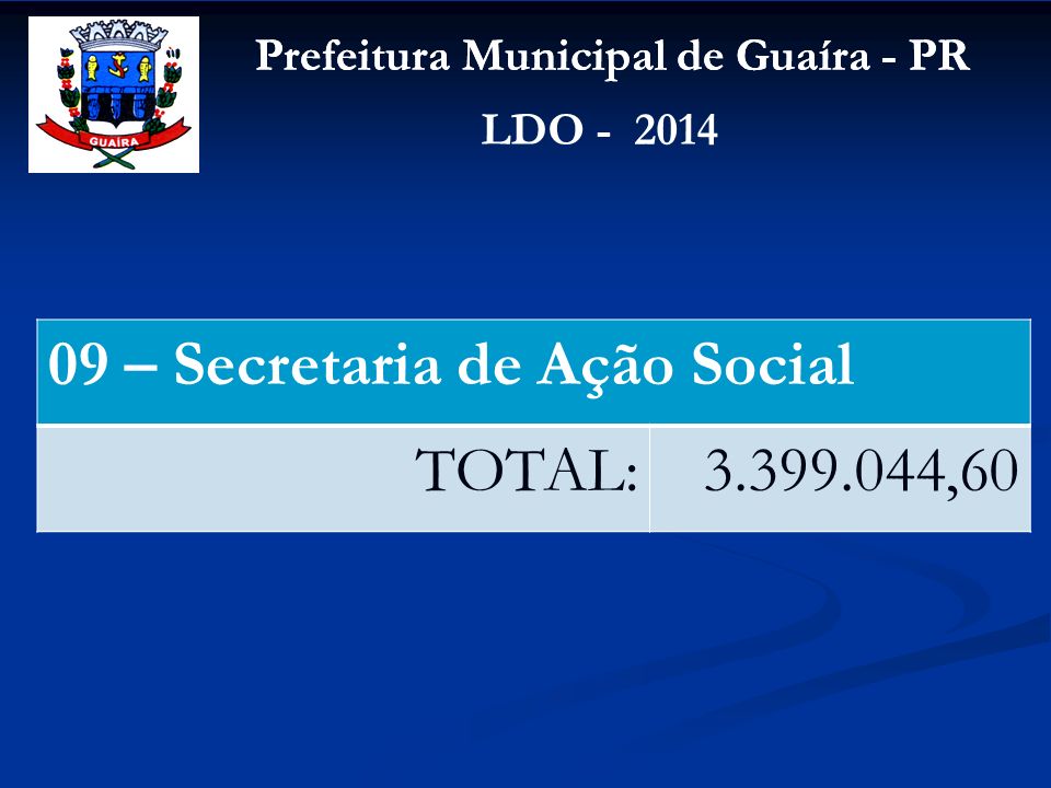 09 – Secretaria de Ação Social