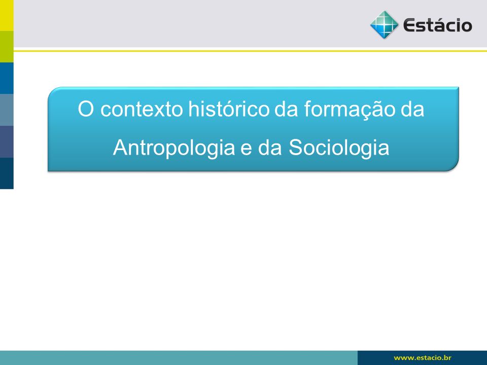O contexto histórico da formação da Antropologia e da Sociologia