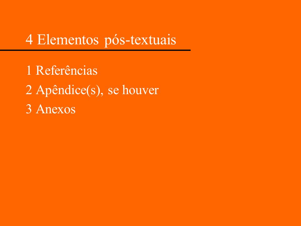 4 Elementos pós-textuais