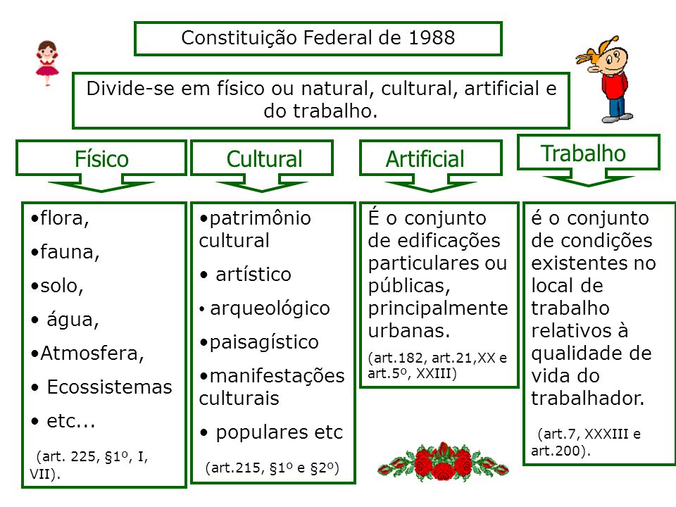 Trabalho Físico Cultural Artificial Constituição Federal de 1988