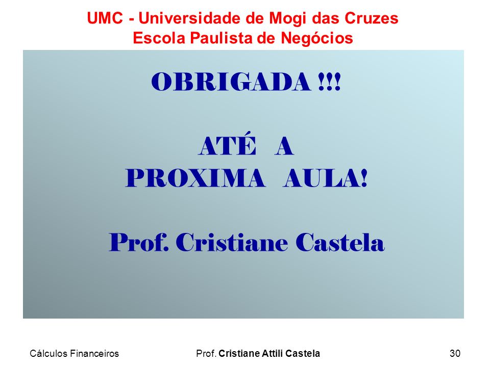 Prof. Cristiane Castela