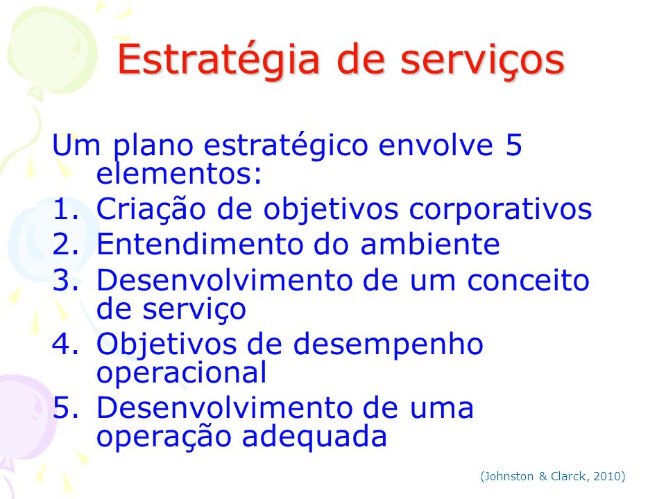 Estratégia de serviços
