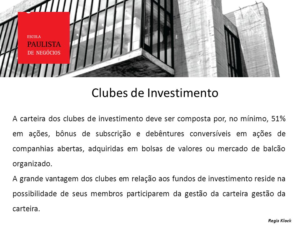 Clubes de Investimento