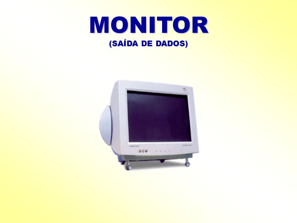 MONITOR (SAÍDA DE DADOS)