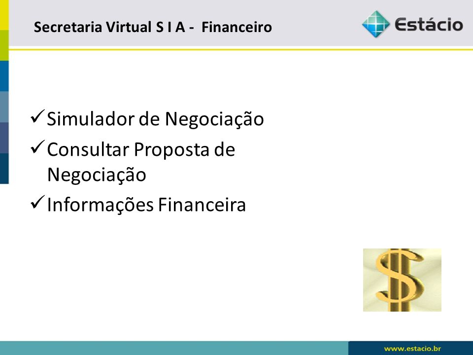 Secretaria Virtual S I A - Financeiro