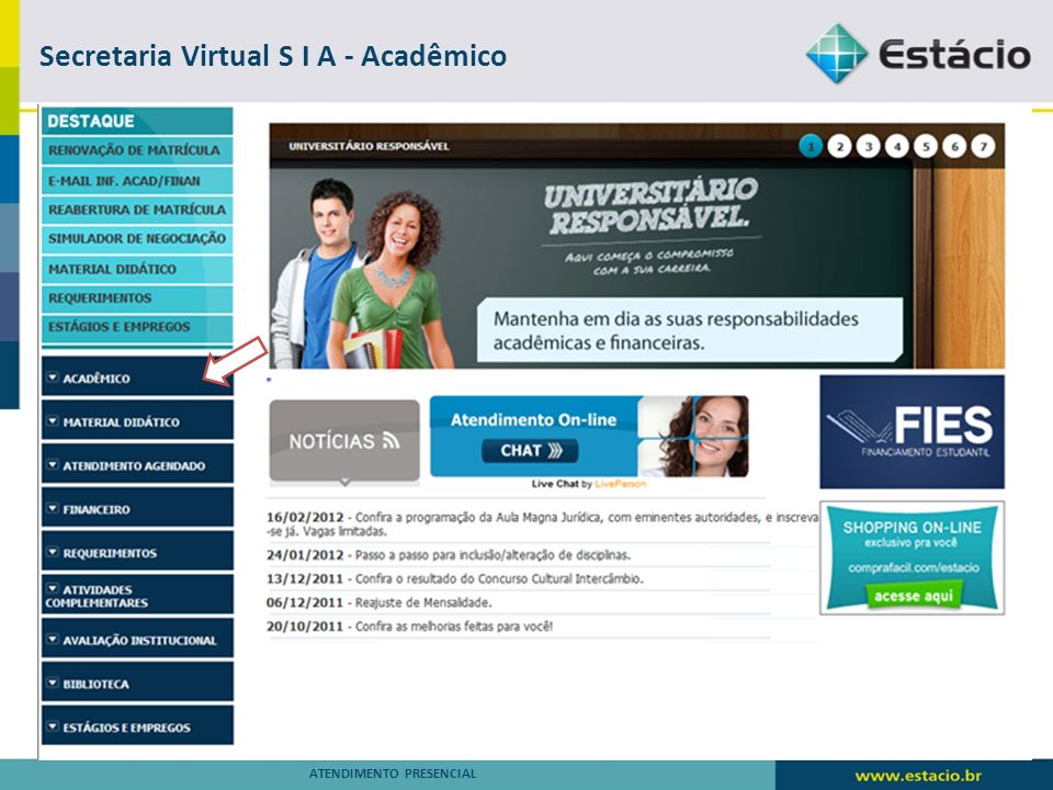 Secretaria Virtual S I A - Acadêmico