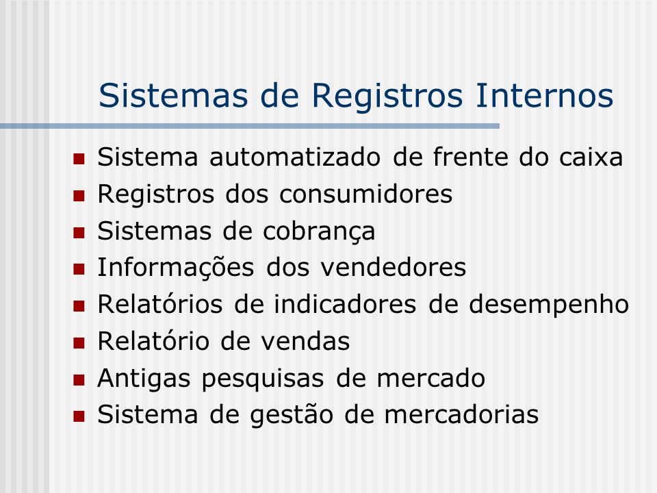 Sistemas de Registros Internos
