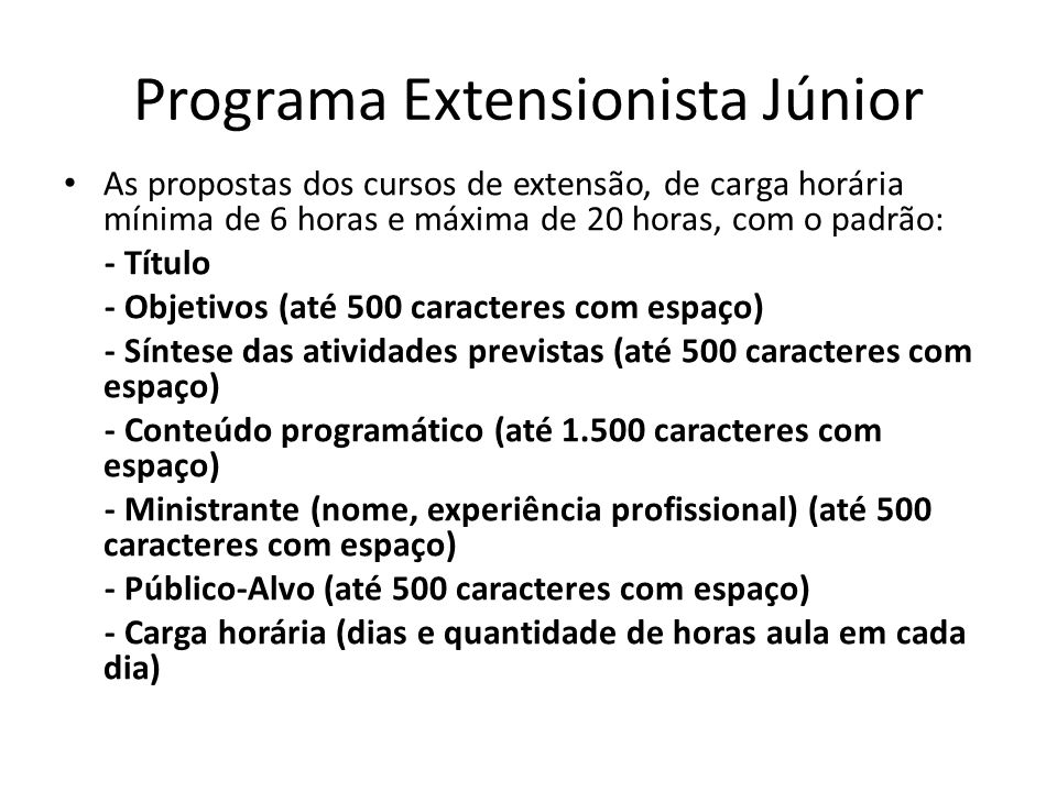Programa Extensionista Júnior
