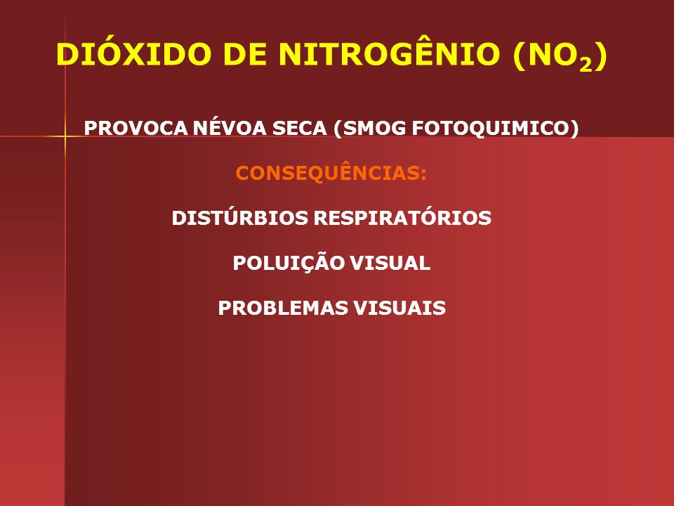 DIÓXIDO DE NITROGÊNIO (NO2)