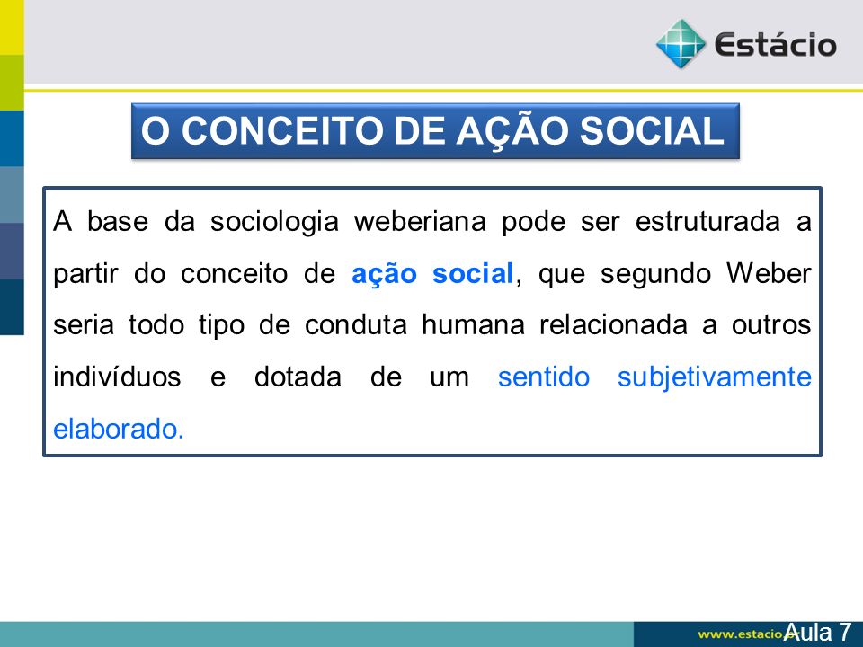 O CONCEITO DE AÇÃO SOCIAL