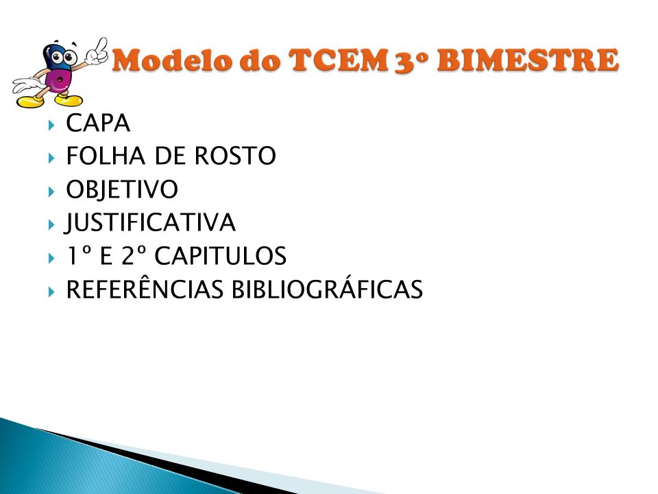 Modelo do TCEM 3º BIMESTRE
