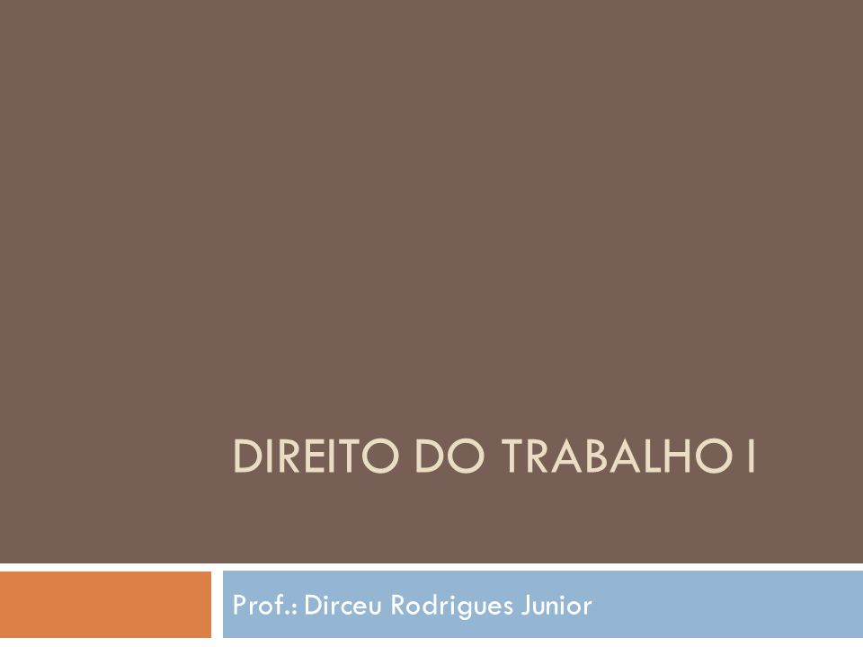 Prof.: Dirceu Rodrigues Junior